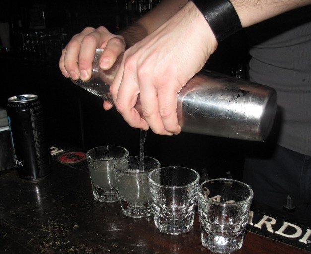 The firing squad lined up