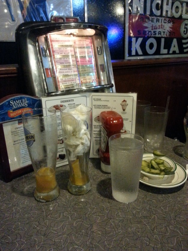 At the end of the day only some initial pickles remained.  