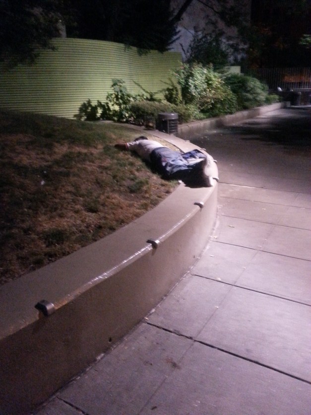 I thought he was a corpse when I first came upon him.