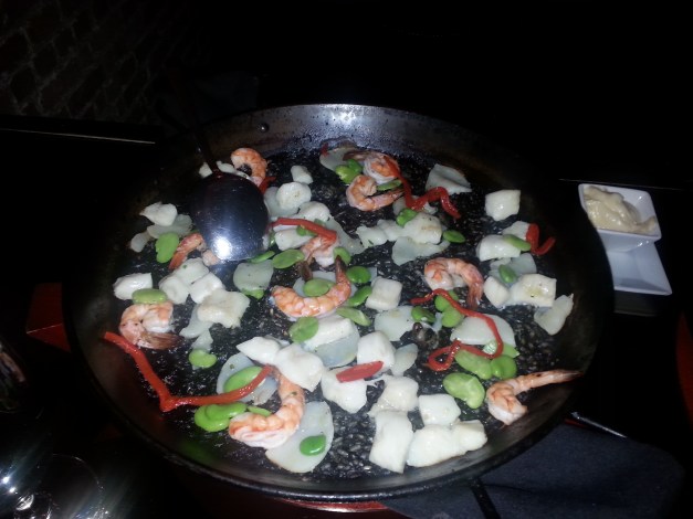 Paella with Squid Ink
